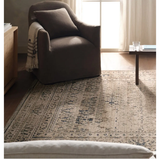 Patterned Silence Rug in Midnight Navy