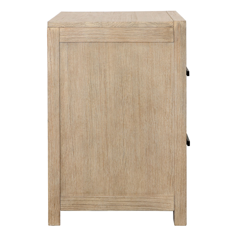 Roux Nightstand Double Drawer