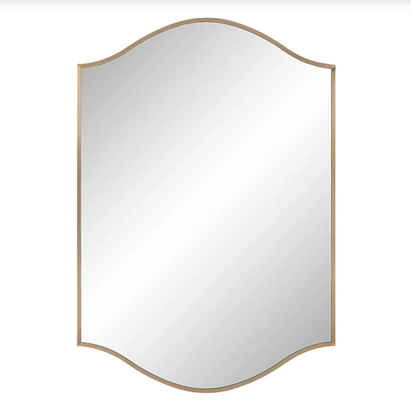 Florianne Mirror with Plated Champagne Frame