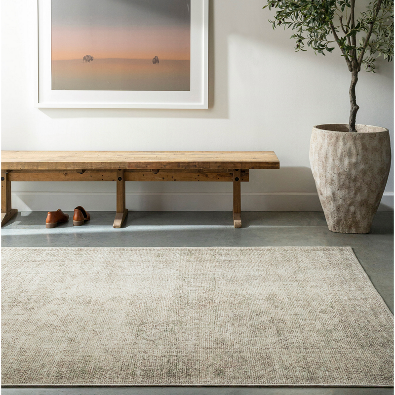 Margot Rug in Olive/ Tan