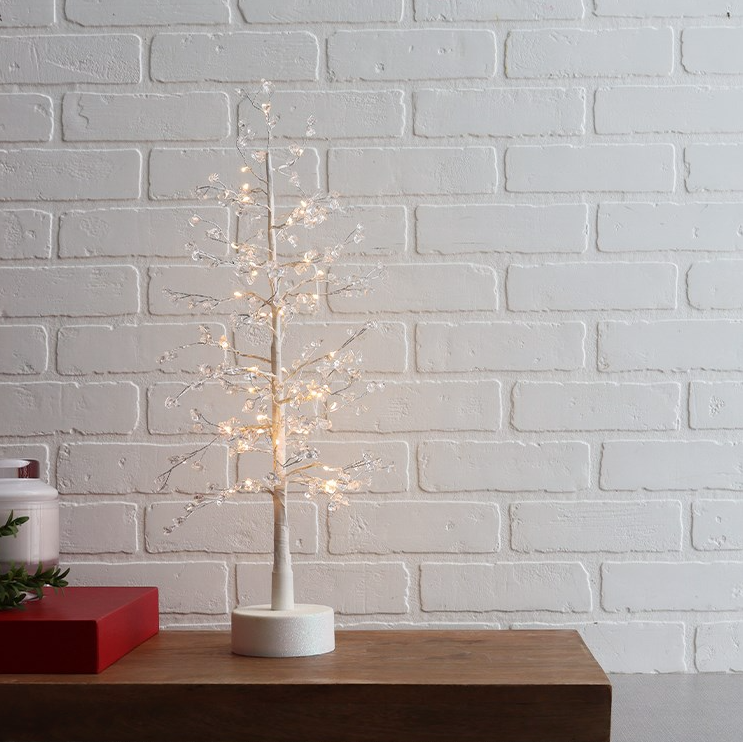 Clear Crystal Led Tree