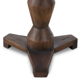 Rivi Large End Table in Aged Belgium Bleach