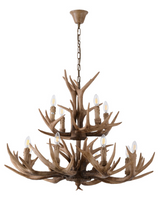 Layered Antler Chandelier in Natural | 42.5''