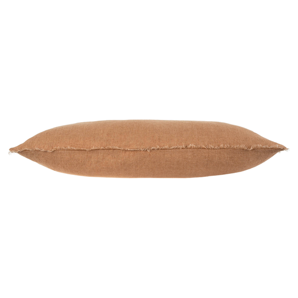 Lina Linen Cushion in Terracotta 14" x 31"
