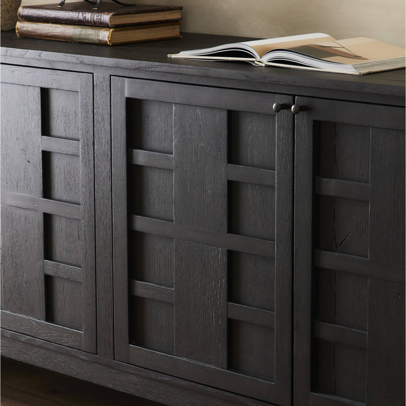 Alessio Sideboard in Smoked Black