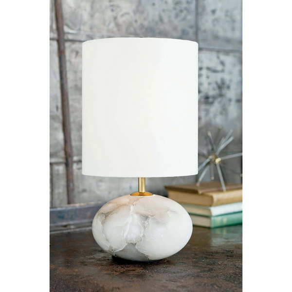 Alabaster Mini Orb Lamp