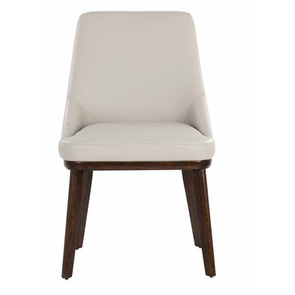 Jody Dining Chair - Linear Light Grey Leather