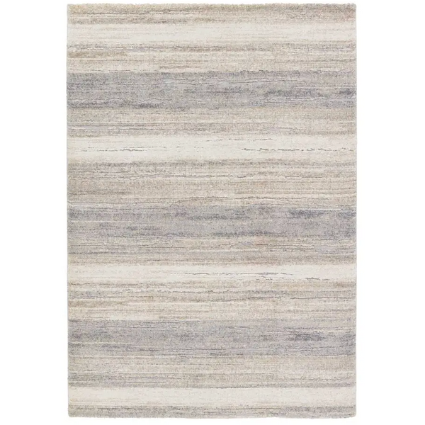 Ferris Rug - White / Grey / Humus