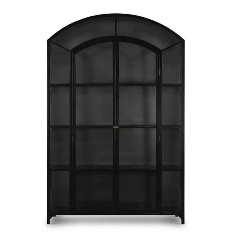 Belmont Wide Metal Cabinet - Black