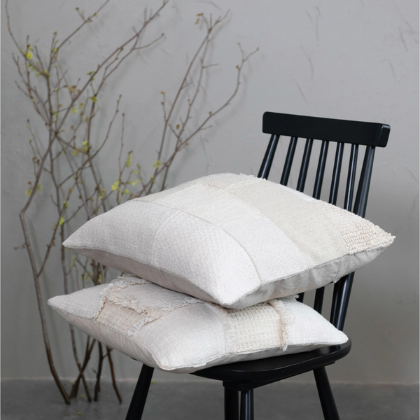 20" Cotton Patchwork Cushion