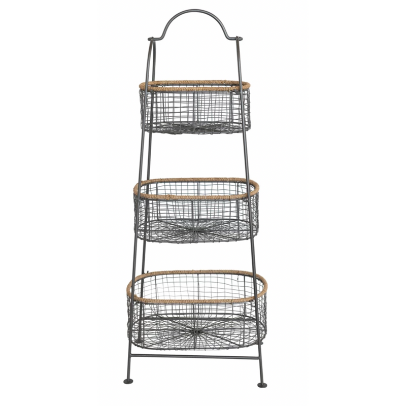 3-Tier Stand with Removable Baskets