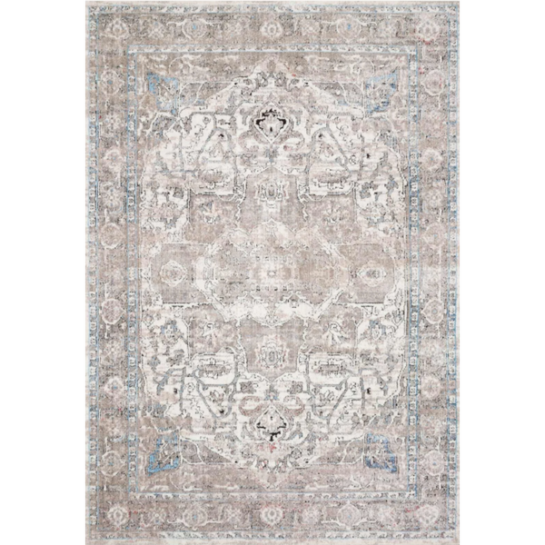 Dante Ivory and Stone Area Rug