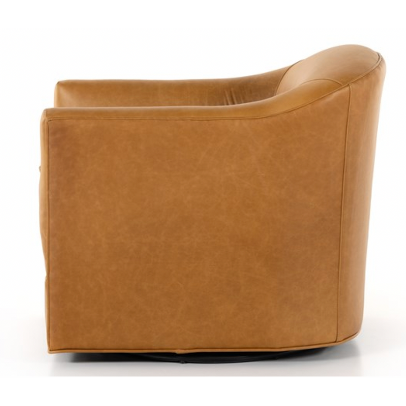 Quinton Swivel Chair - Ontario Camel