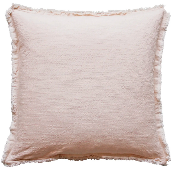 Fringe Cushion - Nude 26"x 26"