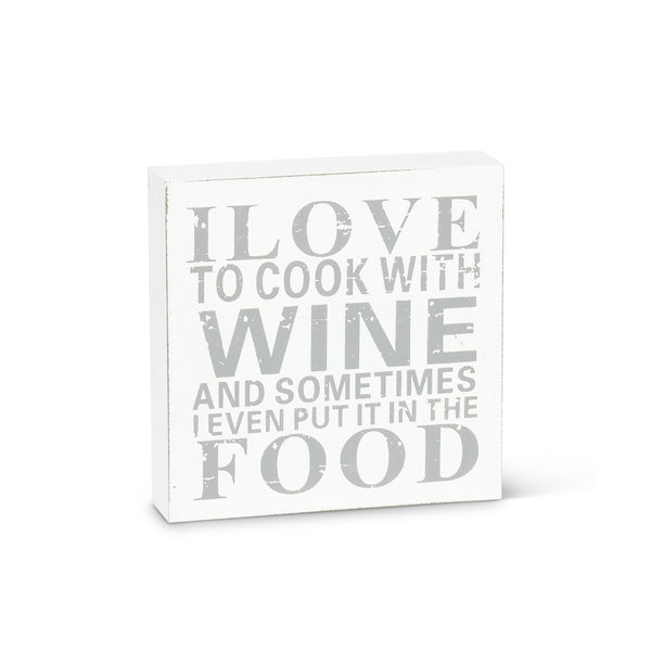 Cook With Wine Block