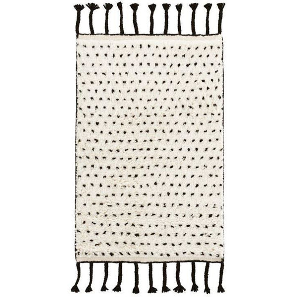 Speck Black Hand Knotted Wool Rug