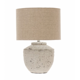 Distressed Cement Table Lamp