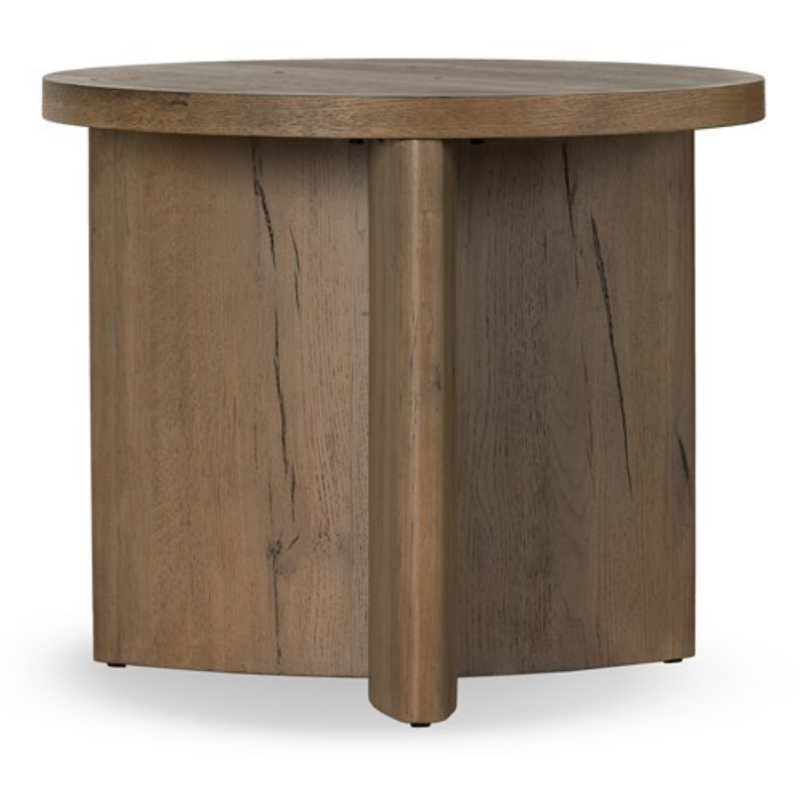 Toli End Table in Rustic Grey