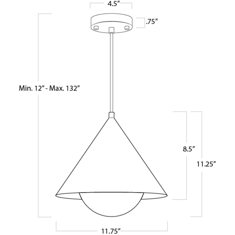 Hilton Pendant - White