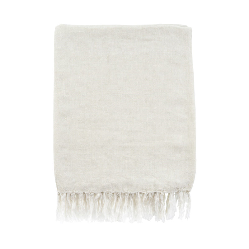 Lina Linen Throw- Natural