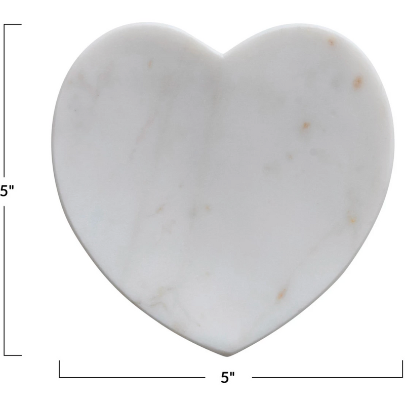 Marble Heart Shaped Dish