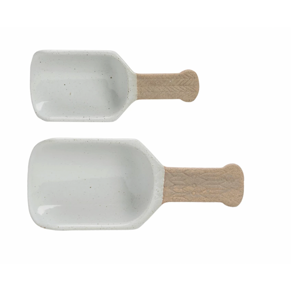 Porcelain Scoops, Set of 2