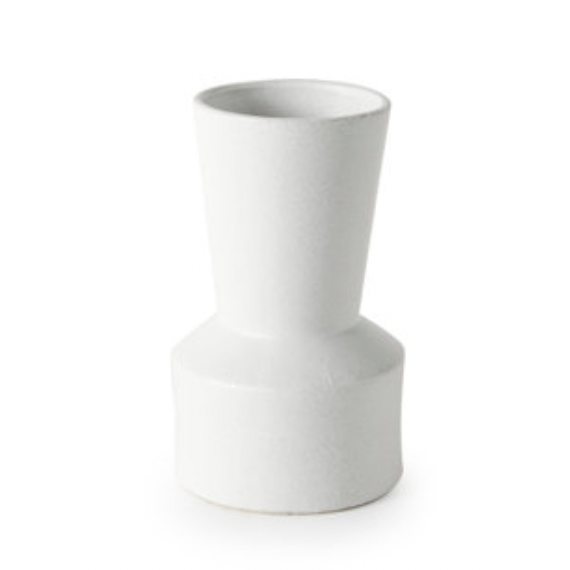 Laforge White Ceramic Vase Small