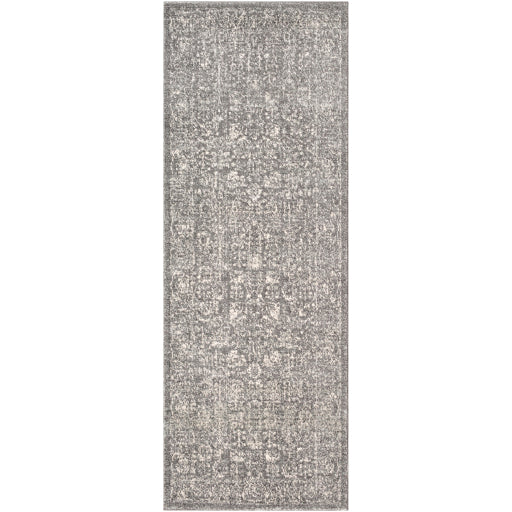 Harput Rug in Charcoal and Grey