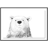 Framed Grumpy Bear Artwork