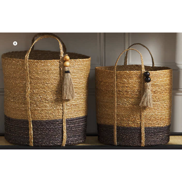 Seagrass Black Baskets