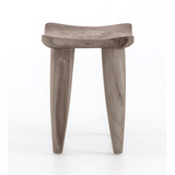 Zuri Outdoor Stool - Weathered Teak