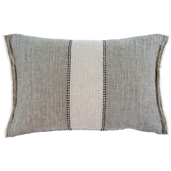 Kantha Patch Cushion - Grey