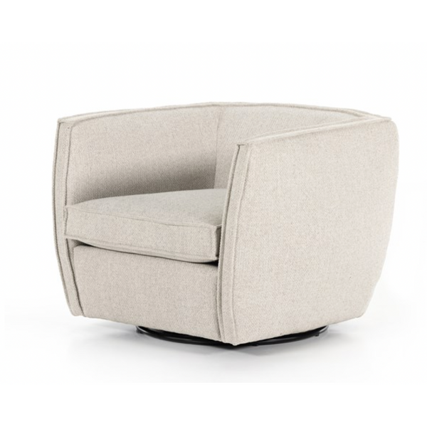 Rashi Swivel Chair-Fallon Linen