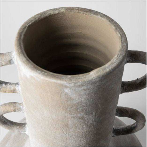 Sherry Rustic Brown Ceramic Vase