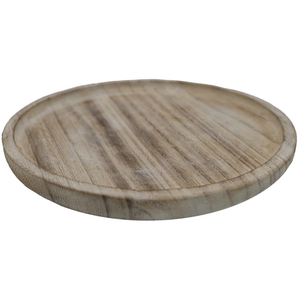 Rustic Wood Tray | Round