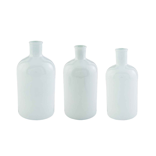 White Bottle Neck Vases