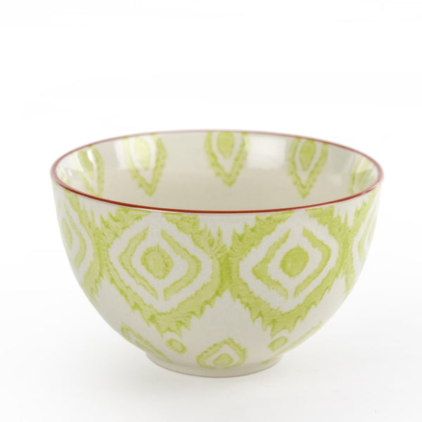 Lime Green Ikat Bowl 3 x 5