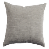 Crinkle Cushion - Charcoal 20"