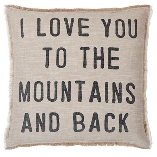 I Love You To The Mountains & Back - Euro Cushion