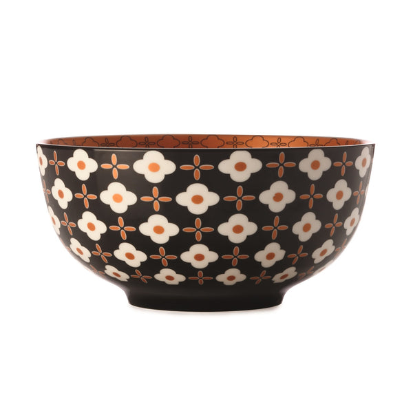 Marigo Black & White Flower Bowl