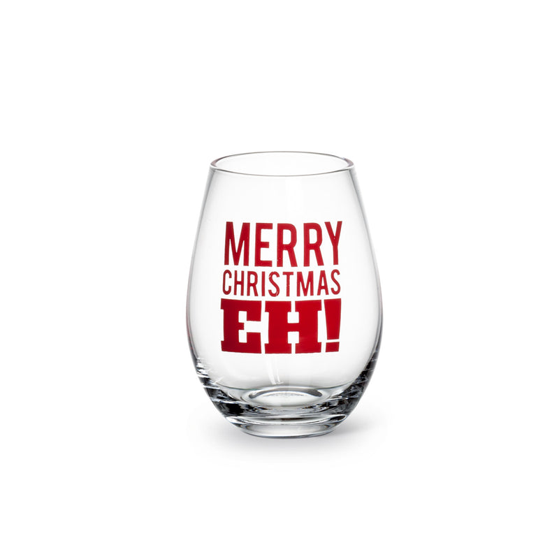 Merry Christmas, Eh Stemless Goblet