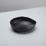 Black Crosshatch Aluminum Bowl Small
