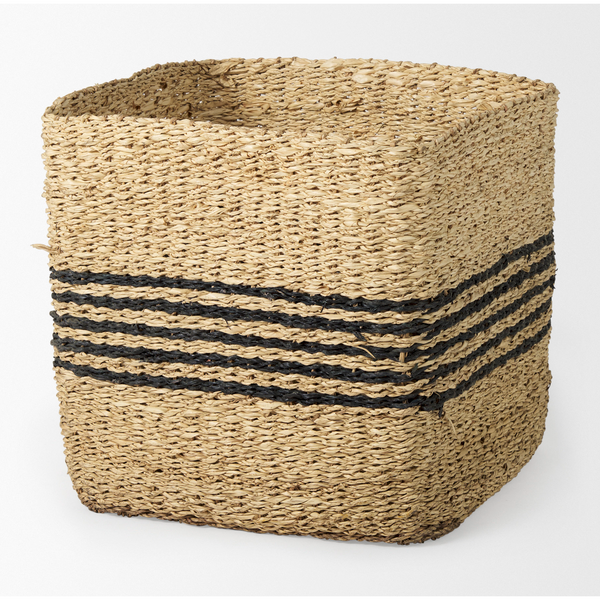 Cullen Twisted Seagrass Square Baskets Set