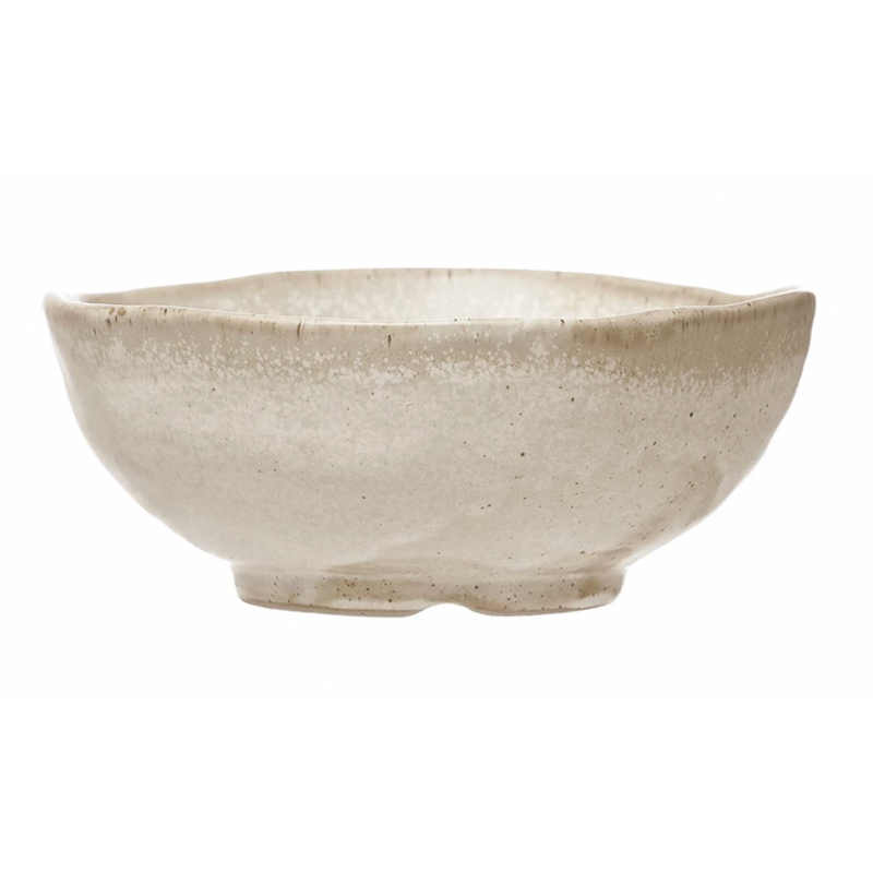 Stoneware Irregular Edge Bowl