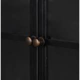 Belmont Wide Metal Cabinet - Black