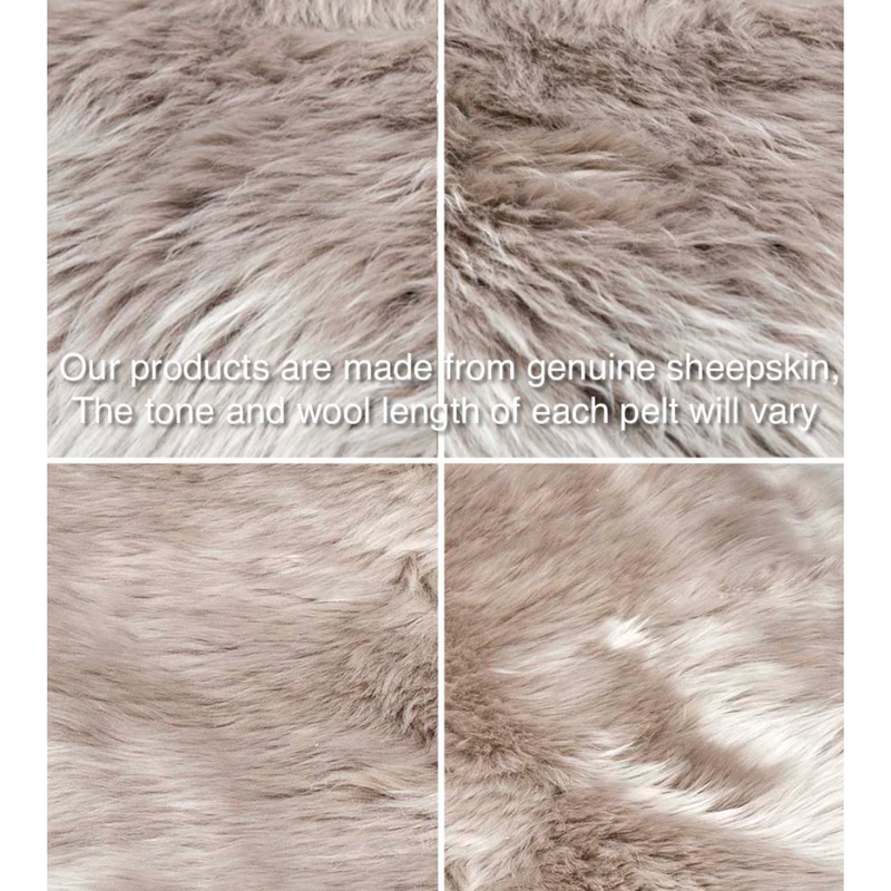 Sheepskin Rug 2' x 3.5' - Stone