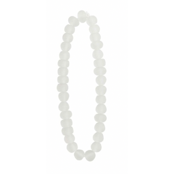 White Glass Beads