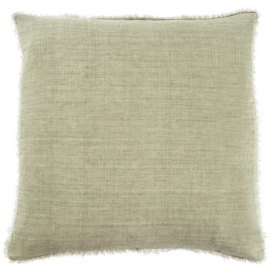 Lina Linen Cushion - Olive