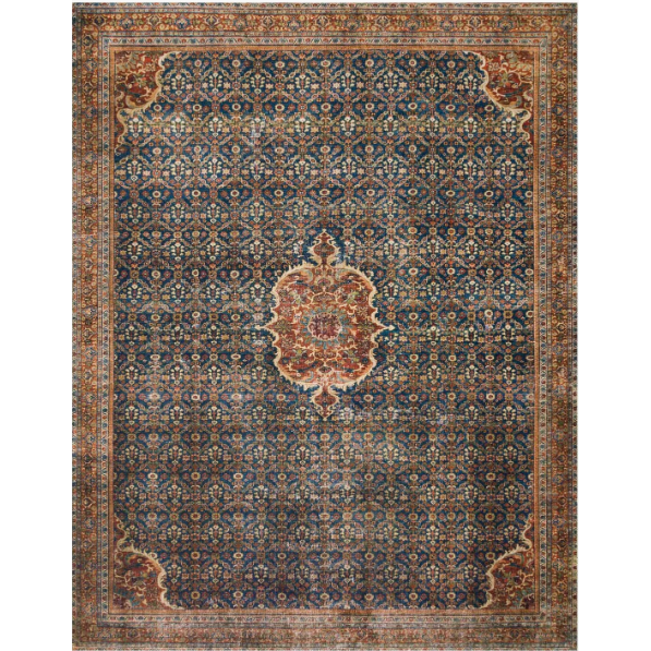 Layla Rug - Cobalt Blue / Spice