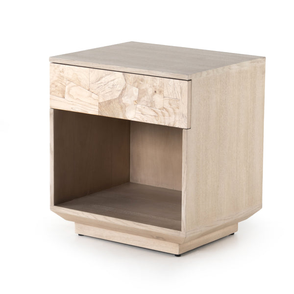 Journey Nightstand in White Mahogany